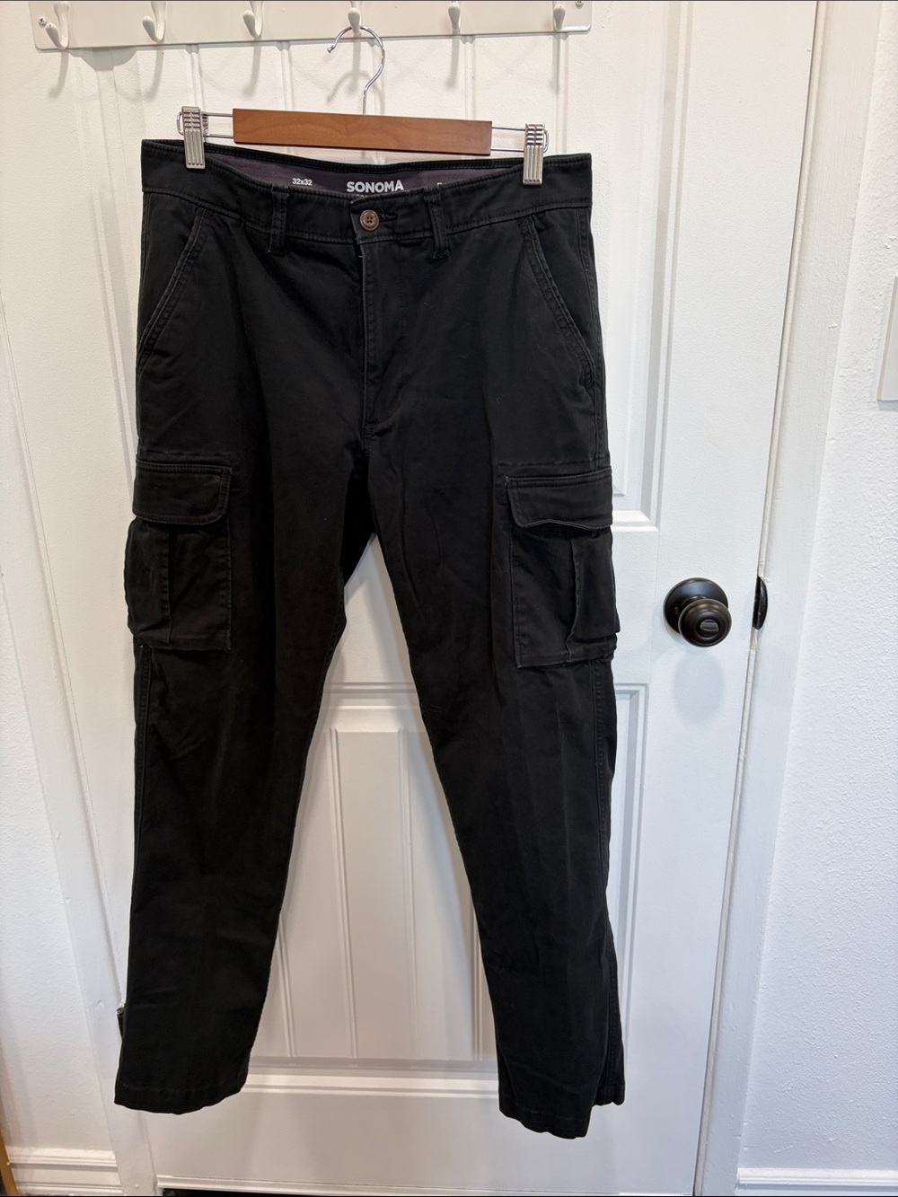 SONOMA Black Cargo Pants with Utility Pockets
